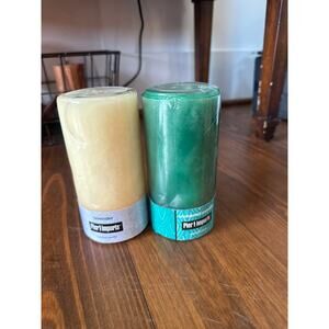 NWOT Pier 1 Imports Pillar Candle Bundle (2): Lavender & Enchanted Paradise
